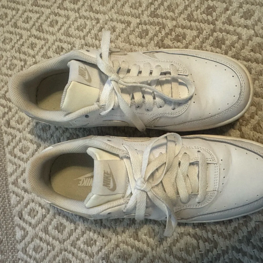 Nike White + Beige Women's Sneakers-Gemma - Picture 5 of 7